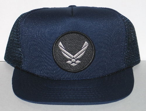 Stargate SG-1 Air Force Wings Patch on a Black Baseball Cap Hat NEW UNWORN picture