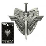 DC Comics Wonder Woman Movie Pewter Metal NEW WW Logo Shield and Sword Lapel Pin