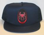 Amazing Spider-Man Chest Logo Spider Icon on a BLUE Baseball Cap Hat NEW