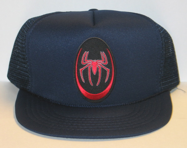 Amazing Spider-Man Chest Logo Spider Icon on a BLUE Baseball Cap Hat NEW picture