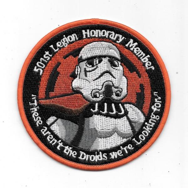 Star Wars 501st Legion Honorary Member Stormtrooper Logo Embroidered Patch NEW picture