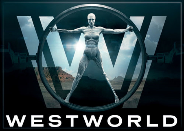 Westworld TV Series Logo with AI Photo Image Refrigerator Magnet NEW UNUSED