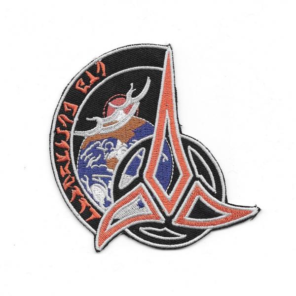 Star Trek Klingon Brotherhood Trifoil Logo Embroidered Patch, NEW UNUSED