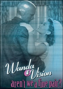WandaVision TV Series Wanda and Vision Wedding Refrigerator Magnet NEW UNUSED