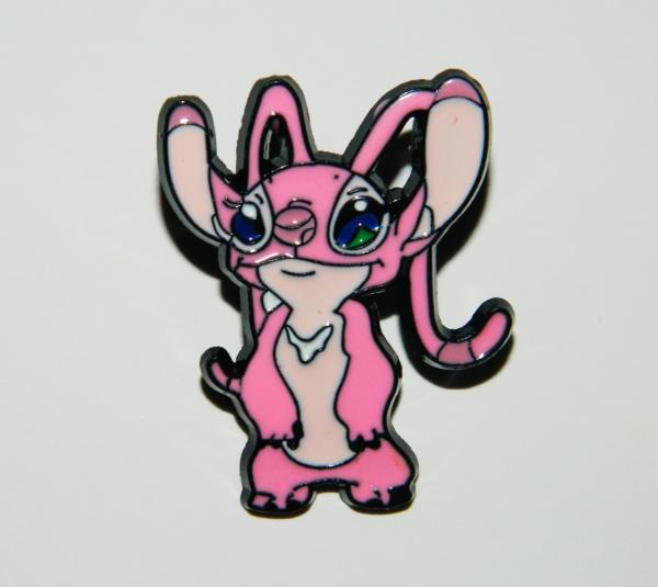 Walt Disney Lilo & Stitch Angel Pink Stitch Figure Metal Enamel Pin NEW UNUSED picture