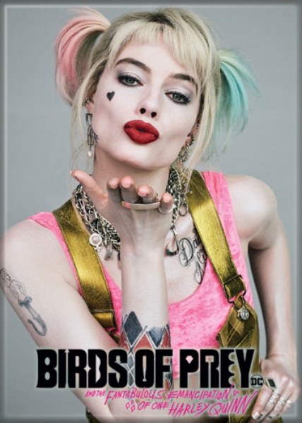 Birds of Prey Movie Harley Quinn Blowing A Kiss Photo Refrigerator Magnet NEW picture