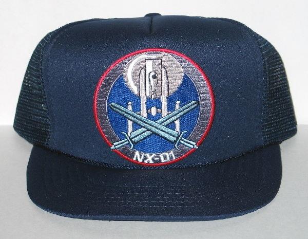 Star Trek Enterprise Mirror Universe Logo on a Blue Baseball Cap Hat NEW UNWORN picture