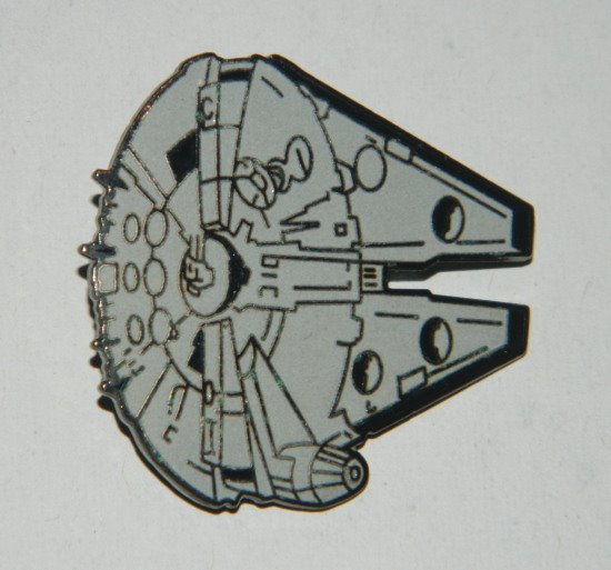 Classic Star Wars Millennium Falcon Image Enamel Metal Pin 1993, NEW UNUSED