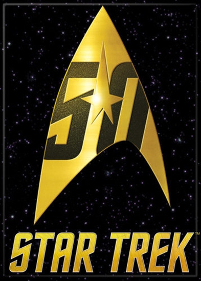 Star Trek 50 Years of Trek The Original Series Command Logo Magnet, NEW UNUSED picture