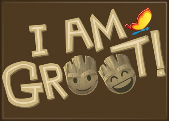 Guardians of the Galaxy I Am Groot and Baby Groot Art Image Fridge Magnet UNUSED