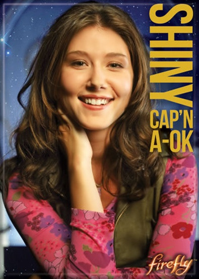 Firefly TV Series Kaylee Shiny Cap'n A-OK Photo Refrigerator Magnet Serenity NEW