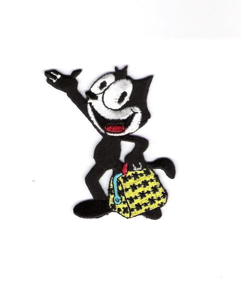 Felix the Cat with His Magic Bag of Tricks Character Embroidered Patch NEW