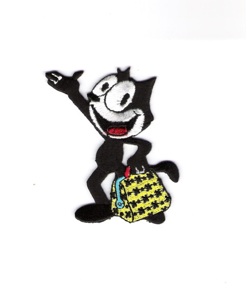 Felix the Cat with His Magic Bag of Tricks Character Embroidered Patch NEW picture