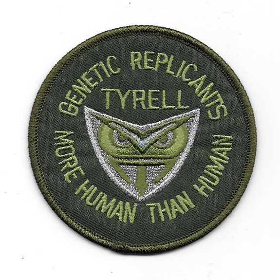 Blade Runner Tyrell Genetic Replicants Logo Embroidered Patch, NEW UNWORN