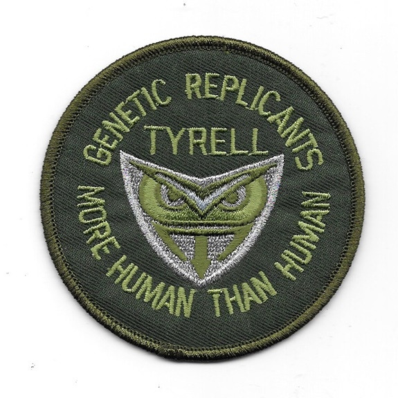 Blade Runner Tyrell Genetic Replicants Logo Embroidered Patch, NEW UNWORN picture