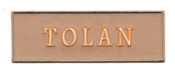 Ghostbusters 2016 Movie Tolan Uniform Embroidered Name Chest Patch, NEW UNUSED