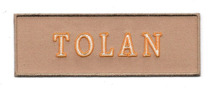 Ghostbusters 2016 Movie Tolan Uniform Embroidered Name Chest Patch, NEW UNUSED picture