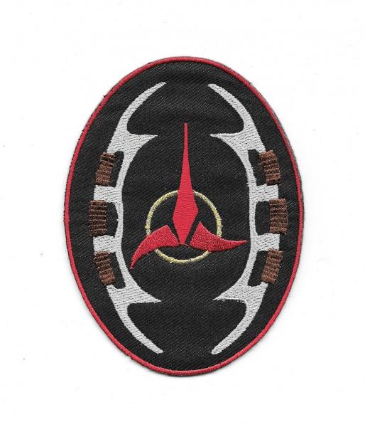 Star Trek: Next Generation Klingon Bat'leth Logo Embroidered Patch NEW UNUSED