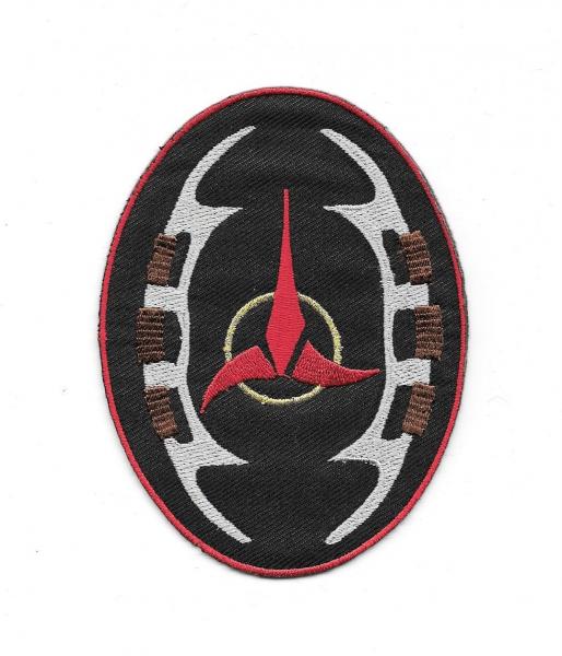 Star Trek: Next Generation Klingon Bat'leth Logo Embroidered Patch NEW UNUSED picture