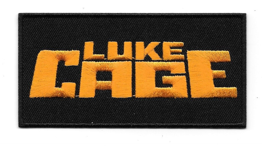 Marvel Comics Luke Cage TV Series Name Logo Embroidered Patch, NEW UNUSED