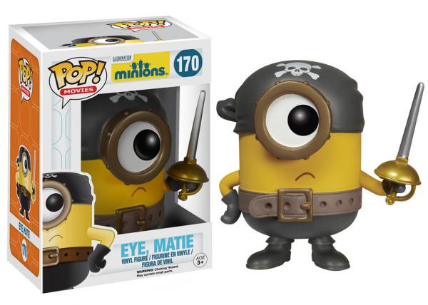 Minions Movie Stuart Eye Matie Vinyl POP! Figure Toy #170 FUNKO NEW MIB