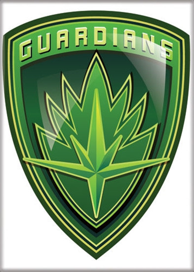 Guardians of the Galaxy Guardians Green Shield Logo Refrigerator Magnet UNUSED