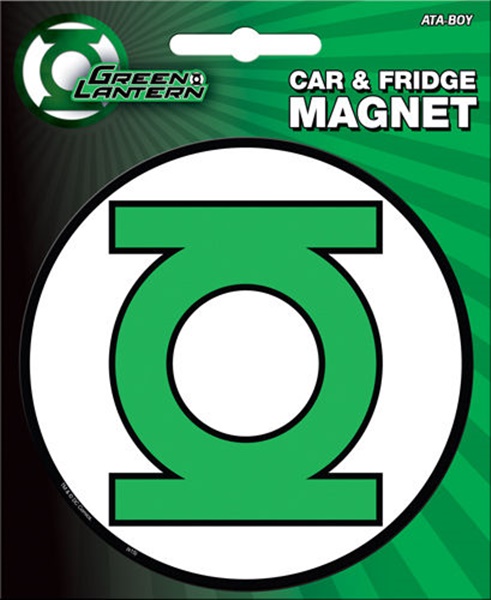 DC Comics Green Lantern Large Lantern Chest Logo Image Car Magnet NEW UNUSED picture