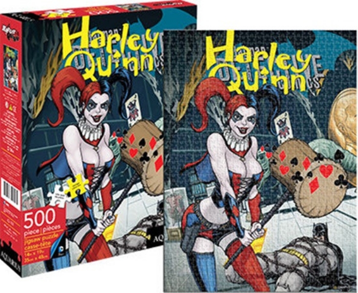 DC Comics Harley Quinn Comic Book Cover 500 Piece Jigsaw Puzzle NEW SEALED picture