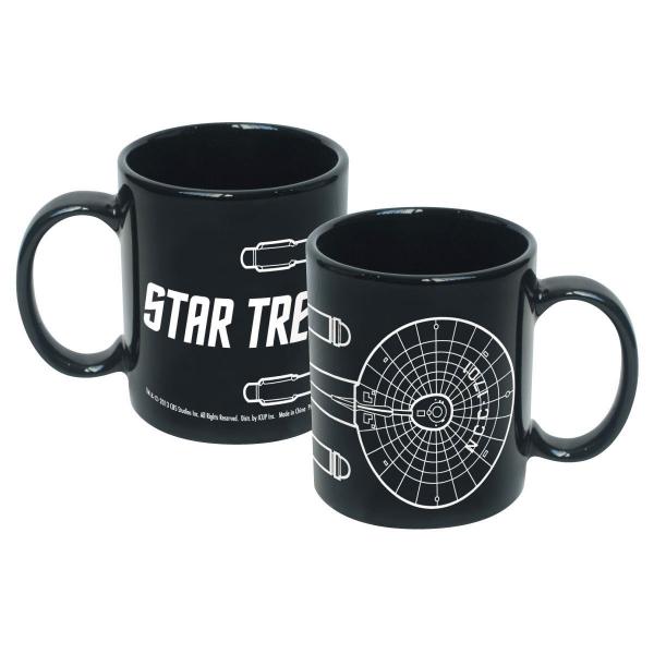 Star Trek The Original Series Enterprise Line Art 20 oz Ceramic Mug NEW UNUSED picture