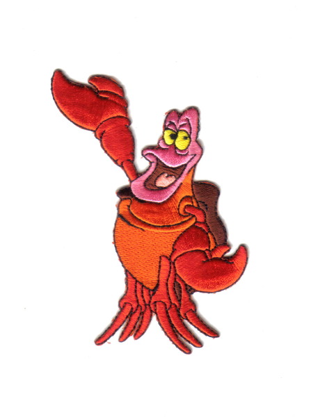Walt Disney's Little Mermaid Sebastian Figure Embroidered Patch NEW UNUSED