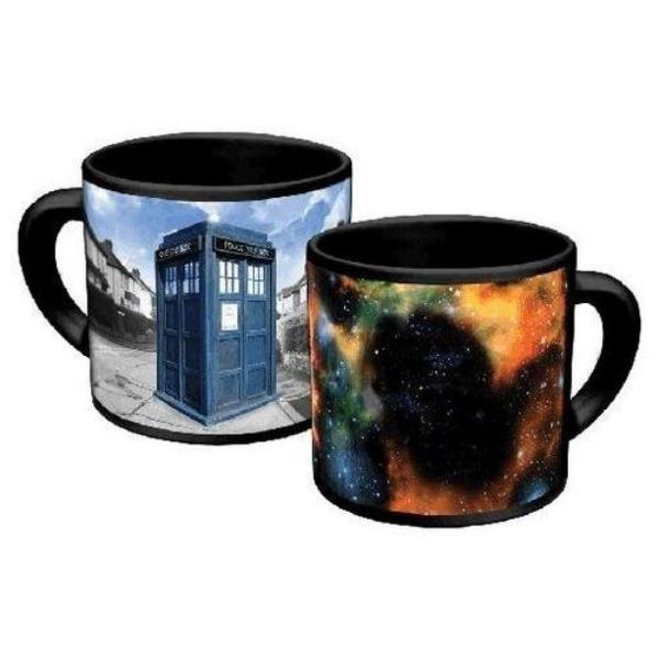 Doctor Who 12 oz. Disappearing Tardis Photo Ceramic Coffee Mug, NEW UNUSED BOXED