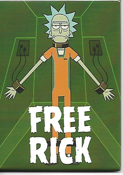Rick and Morty Animated Series Rick Figure Free Rick Refrigerator Magnet UNUSED