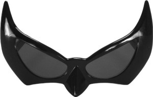 Batman Batwoman Style Bat Eyes Black Glasses with Smoke Lenses NEW UNUSED