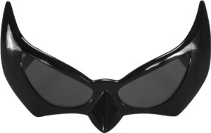 Batman Batwoman Style Bat Eyes Black Glasses with Smoke Lenses NEW UNUSED picture