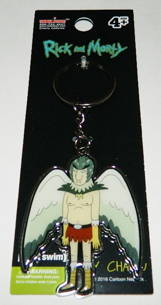 Rick and Morty Animated TV Series Birdperson Colored Metal Key Ring KeyChain NEW