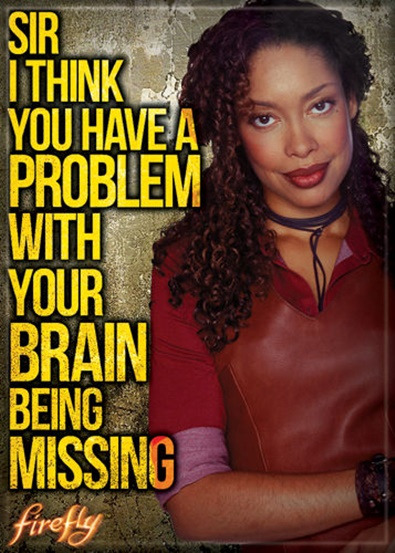 Firefly TV Series Zoe, Sir I Think You Have A Problem Fridge Magnet Serenity NEW