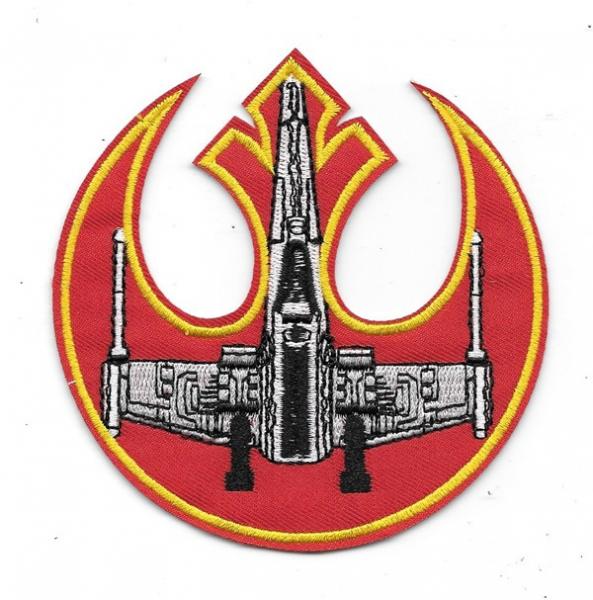 Star Wars X-Wing Fighter Red Squadron Logo Embroidered Patch NEW UNUSED picture