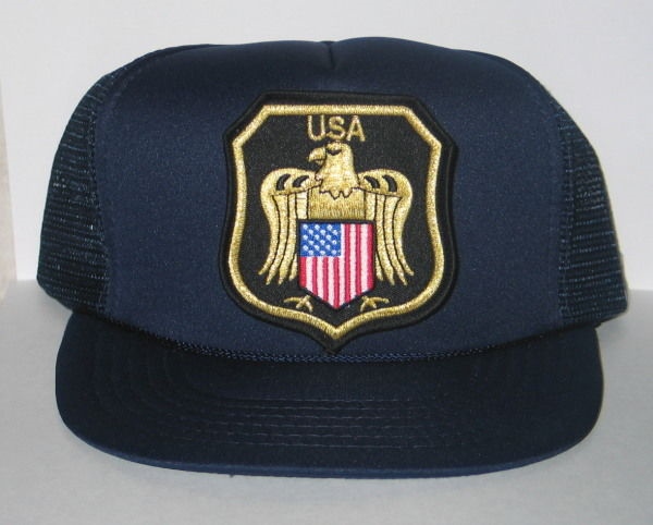 2001: A Space Odyssey U.S. Eagle Patch on a Blue Baseball Cap Hat NEW picture