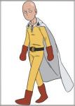 One Punch Man Anime Saitama Walking On White Refrigerator Magnet NEW UNUSED