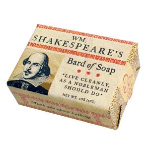 William Shakespeare’s Bard of Soap Bar Live Cleanly As A Nobleman Should Do NEW