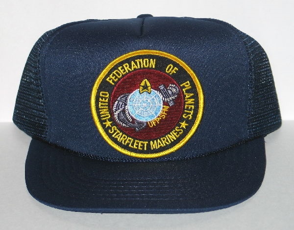 Star Trek The Original Series Starfleet Marines Patch o/a Black Baseball Cap Hat picture
