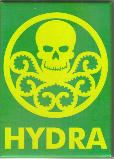 Marvel Comics Captain America Hydra Logo Refrigerator Magnet, NEW UNUSED