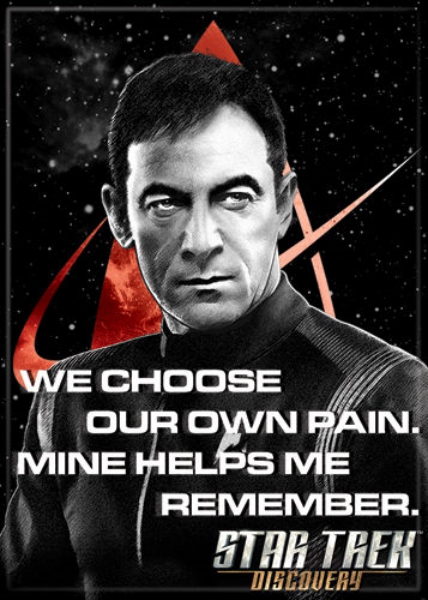 Star Trek Discovery Captain Lorca We Choose Our Own Pain Fridge Magnet UNUSED picture