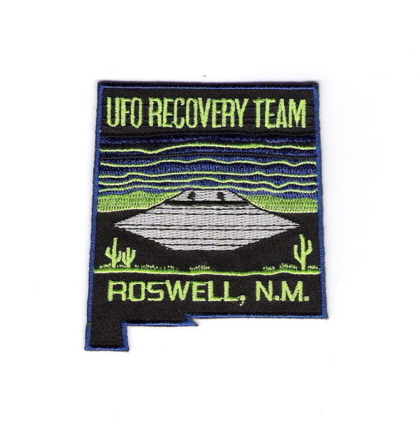 UFO Recovery Team, Roswell, N.M. Logo Embroidered Patch, NEW UNUSED