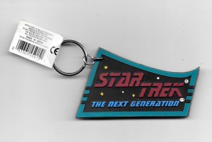 Star Trek: The Next Generation Name Logo Rubberized Key Chain 1994 UNUSED picture