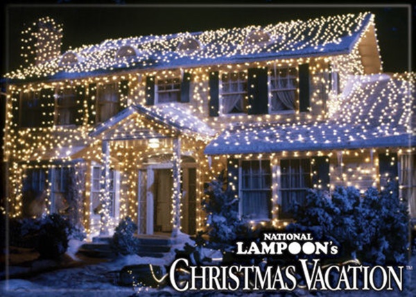 National Lampoon's Christmas Vacation House with Lights Refrigerator Magnet NEW picture