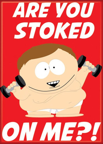 South Park Cartman Saying Are You Stoked On Me?! Refrigerator Magnet, NEW UNUSED picture