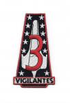 New Battlestar Galactica Vigilantes Squadron Logo Embroidered Patch, NEW UNUSED