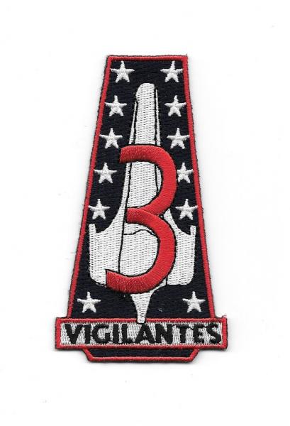 New Battlestar Galactica Vigilantes Squadron Logo Embroidered Patch, NEW UNUSED picture