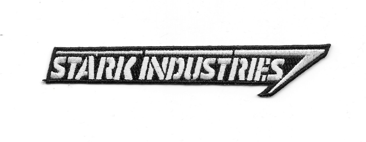 Marvel Comics Stark Industries Name Logo Embroidered Patch Iron Man NEW UNUSED